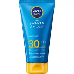 Etos NIVEA SUN Protect & Dry Touch Crème Gel Zonnebrand SPF 30 175 ML aanbieding