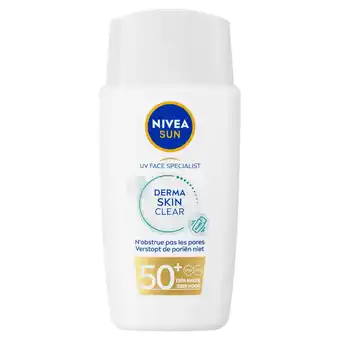 Etos NIVEA SUN UV Face Derma Skin Clear Zonnebrand SPF 50+40 ML aanbieding