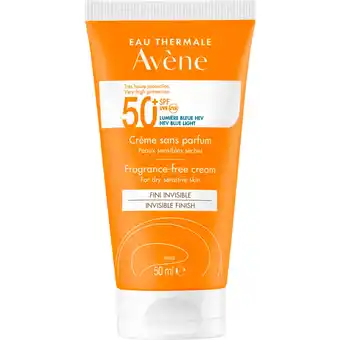 Etos Avène Zonnebrand Crème Parfumvrij SPF 50+ 50 ML aanbieding