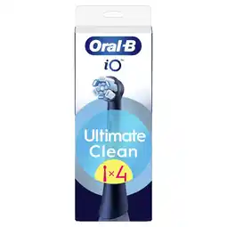Etos Oral-B iO Ultimate Clean Opzetborstels Zwart 4 Stuks aanbieding