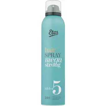 Etos Etos Mega Strong Hairspray 250 ML aanbieding