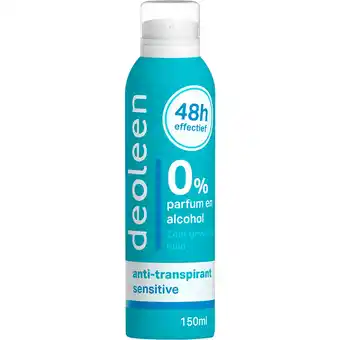 Etos Deoleen Sensitive Anti-Transpirant Deodorant Spray 150 ML aanbieding