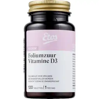 Etos Etos Foliumzuur & Vitamine D3 aanbieding