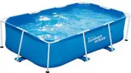 Bol.com Summer Waves Zwembad - 260x160x66 cm - Groot formaat - Snel op te zetten aanbieding