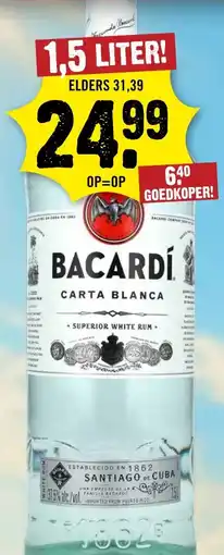 Dirck 3 BACARDÍ CARTA BLANCA aanbieding