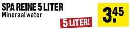 Dirck 3 SPA REINE Mineraalwater aanbieding