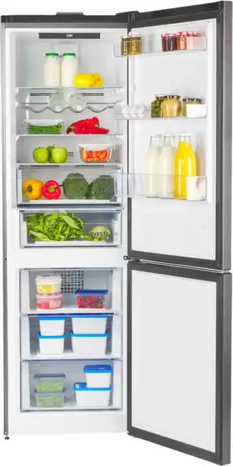 Bol.com Beko RCNE366E70ZXBRN - Koel-vriescombinatie - Vrijstaand - 323 l - B - Roestvrijstaal aanbieding
