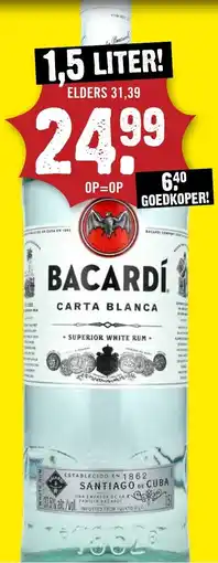 Dirck 3 BACARDÍ CARTA BLANCA aanbieding