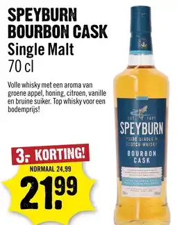Dirck 3 SPEYBURN BOURBON CASK aanbieding