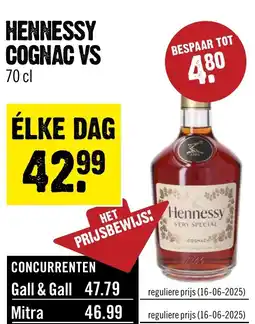 Dirck 3 HENNESSY COGNAC VS aanbieding