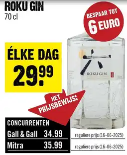 Dirck 3 ROKU GIN aanbieding
