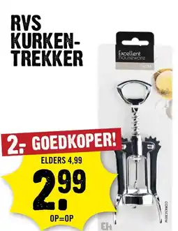 Dirck 3 RVS kurken trekker aanbieding