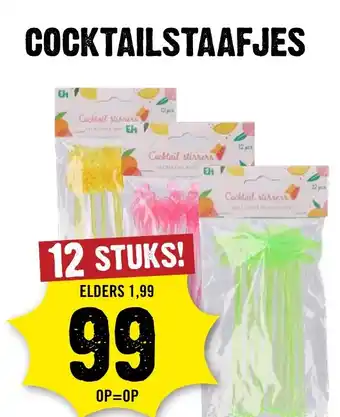 Dirck 3 Cocktailstaafjes aanbieding