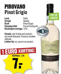 Dirck 3 Pirovano Pinot Grigio aanbieding