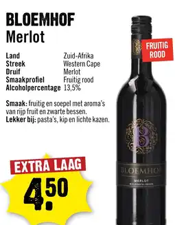 Dirck 3 Bloemhof Merlot aanbieding