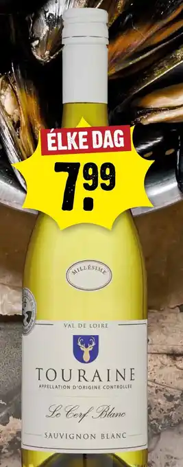 Dirck 3 Touraine Le Cerf Blanc Sauvignon Blanc aanbieding