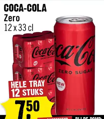 Dirck 3 COCA-COLA Zero aanbieding