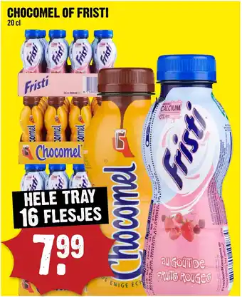 Dirck 3 Chocomel of fristi aanbieding