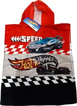 Bol.com Hot Wheels Poncho Speed - 55 x 115 cm - Katoen aanbieding