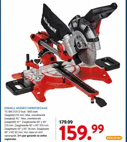 Kluswijs Einhell afkort verstekzaag aanbieding