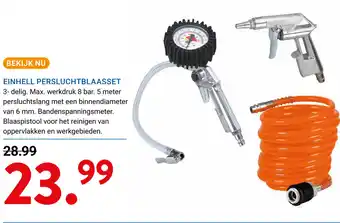 Kluswijs Einhell persluchtblaasset aanbieding