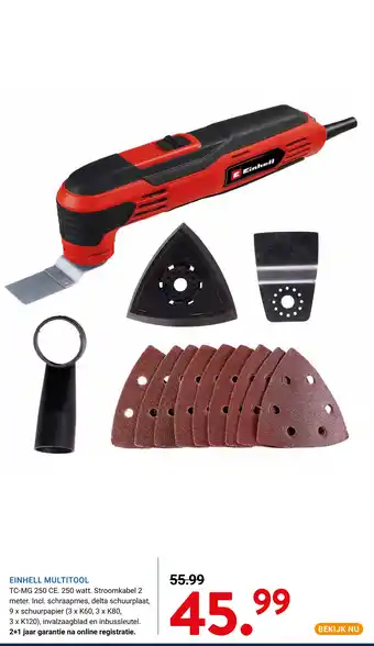 Kluswijs Einhell multitool aanbieding