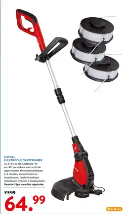 Kluswijs Einhell elektrische grastrimmer aanbieding