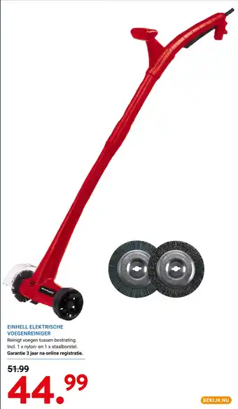 Kluswijs Einhell elektrische voegenreiniger aanbieding