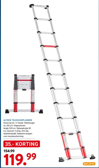 Kluswijs Altrex telescoopladder aanbieding