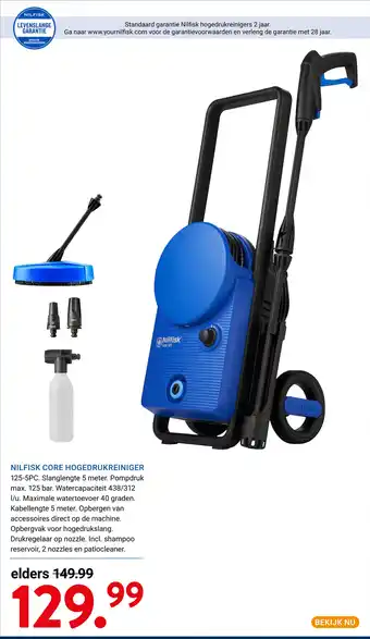 Kluswijs Nilfisk core hogedrukreiniger aanbieding