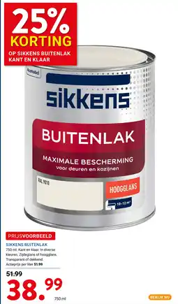Kluswijs Sikkens buitenlak aanbieding