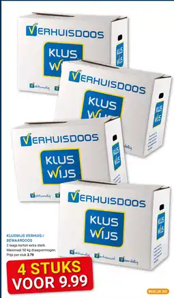 Kluswijs Kluswijs Verhuis bewaardoos aanbieding