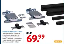 Kluswijs Schuifdeurpakket 1 Deur aanbieding