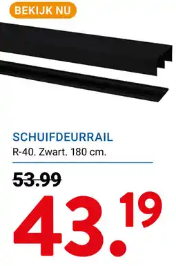 Kluswijs Schuifdeurrail aanbieding