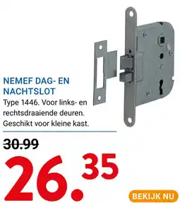 Kluswijs Nemef Dag en Nachtslot aanbieding