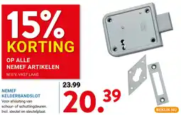 Kluswijs Nemef kelderbandslot aanbieding