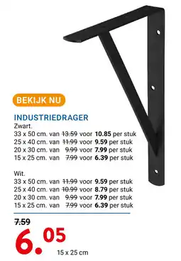 Kluswijs Industriedrager aanbieding