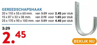 Kluswijs Gereedschapshaak aanbieding