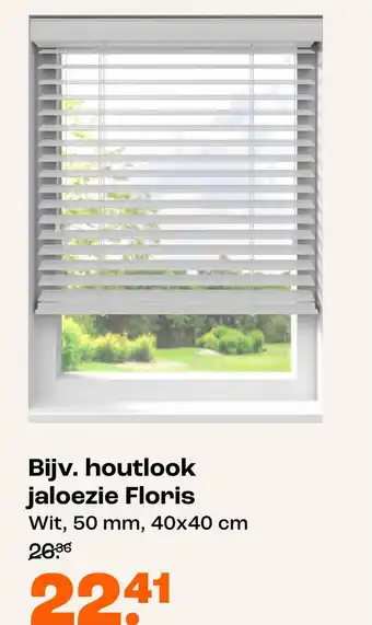 Kwantum Houtlook Jaloezie Floris aanbieding