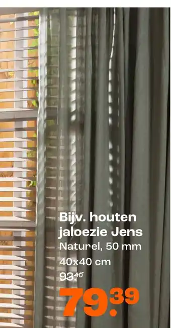 Kwantum Houten Jaloezie Jens Naturel, aanbieding