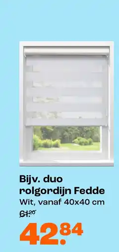 Kwantum Duo rolgordijn Fedde Wit, aanbieding
