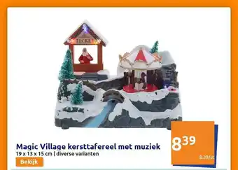 Action Magic Village Kersttafereel Met Muziek aanbieding