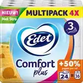 Bol.com Edet Comfort Plus Toiletpapier - 3-laags - 24 maxi rollen = 36 rollen aanbieding
