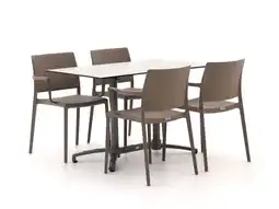 Kees Smit Forza Sile/Canzo 120cm dining tuinset 5-delig stapelbaar inklapbaar aanbieding