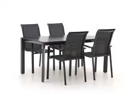Kees Smit R&S Design Centallo/Sestino 160cm dining tuinset 5-delig stapelbaar aanbieding