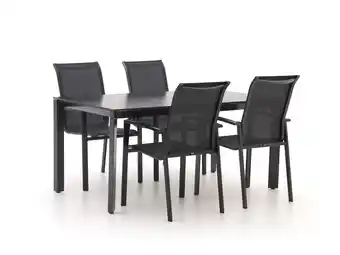 Kees Smit R&S Design Centallo/Sestino 160cm dining tuinset 5-delig stapelbaar aanbieding
