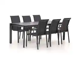 Kees Smit R&S Design Centallo/Sestino 220cm dining tuinset 7-delig stapelbaar aanbieding