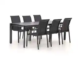 Kees Smit R&S Design Centallo/Sestino 220cm dining tuinset 7-delig stapelbaar aanbieding