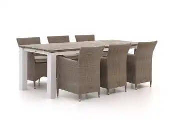 Kees Smit R&S Design Centallo/Sestino 220cm dining tuinset 7-delig stapelbaar aanbieding