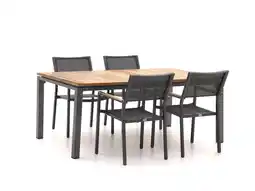 Kees Smit Bellagio Roma/Linosa 180cm dining tuinset 5-delig stapelbaar aanbieding